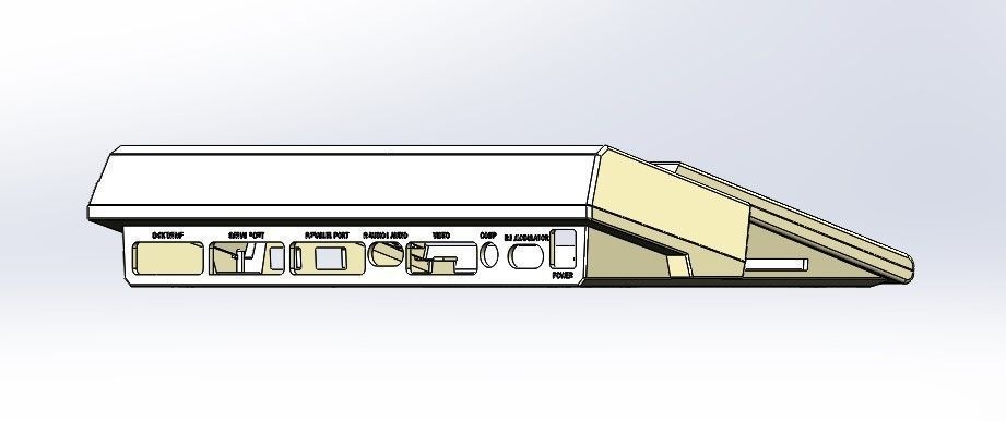 Commodore Amiga 600 enclosure 3d print model 3D print model_12
