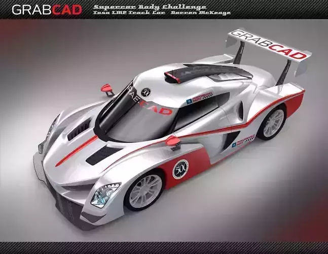 Tosa LMP car - Supercarbodychallenge Free 3D model
