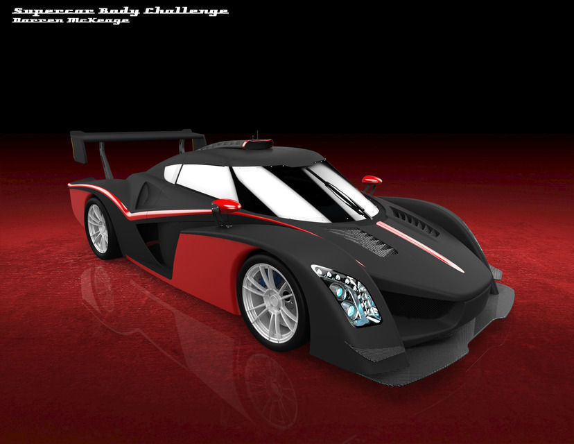 Tosa LMP car - Supercarbodychallenge Free 3D model_7