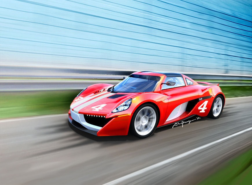 Tosa Street car - Supercarbodychallenge Free 3D model_1