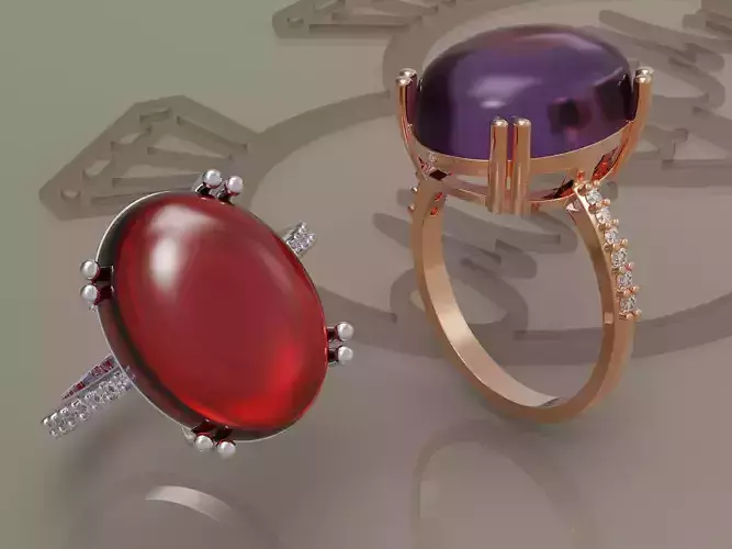 Ring  cabochon 10-12