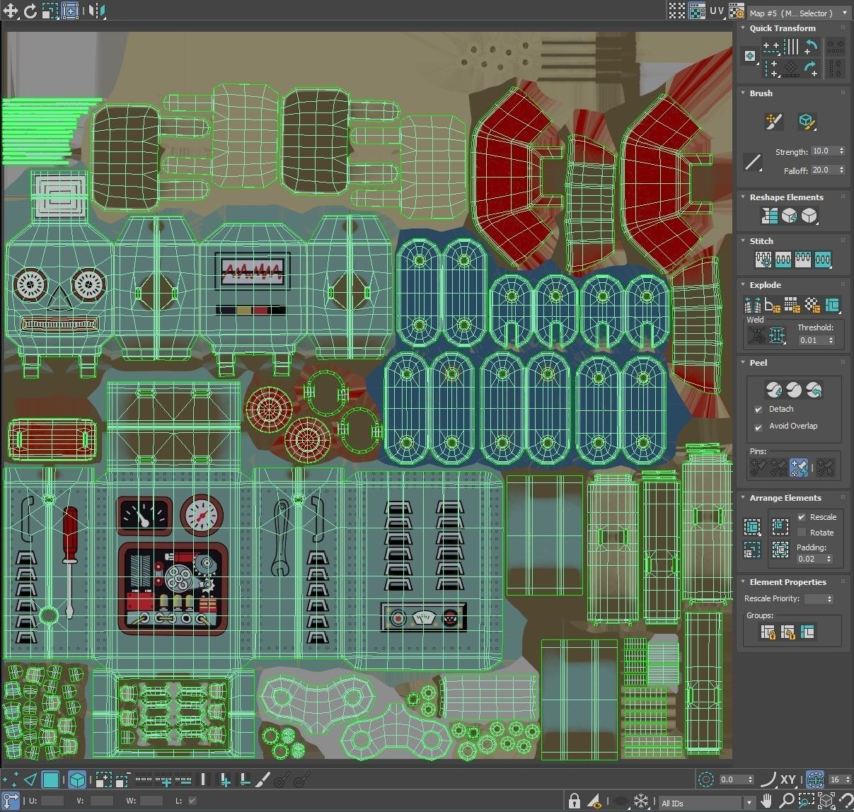 Vintage Toy Robot 3D model_13