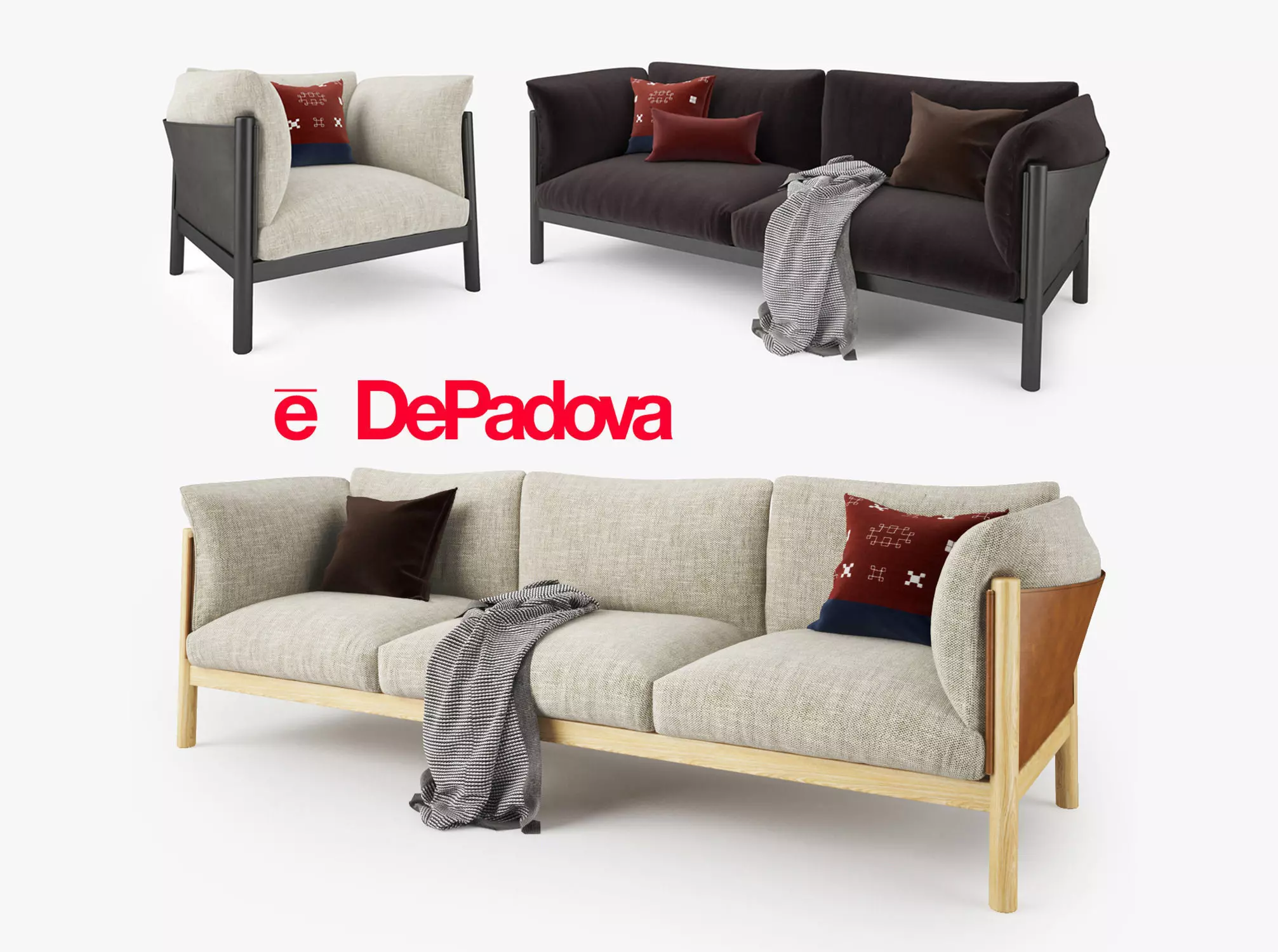 DePadova Yak Sofa Collection 3D model_0