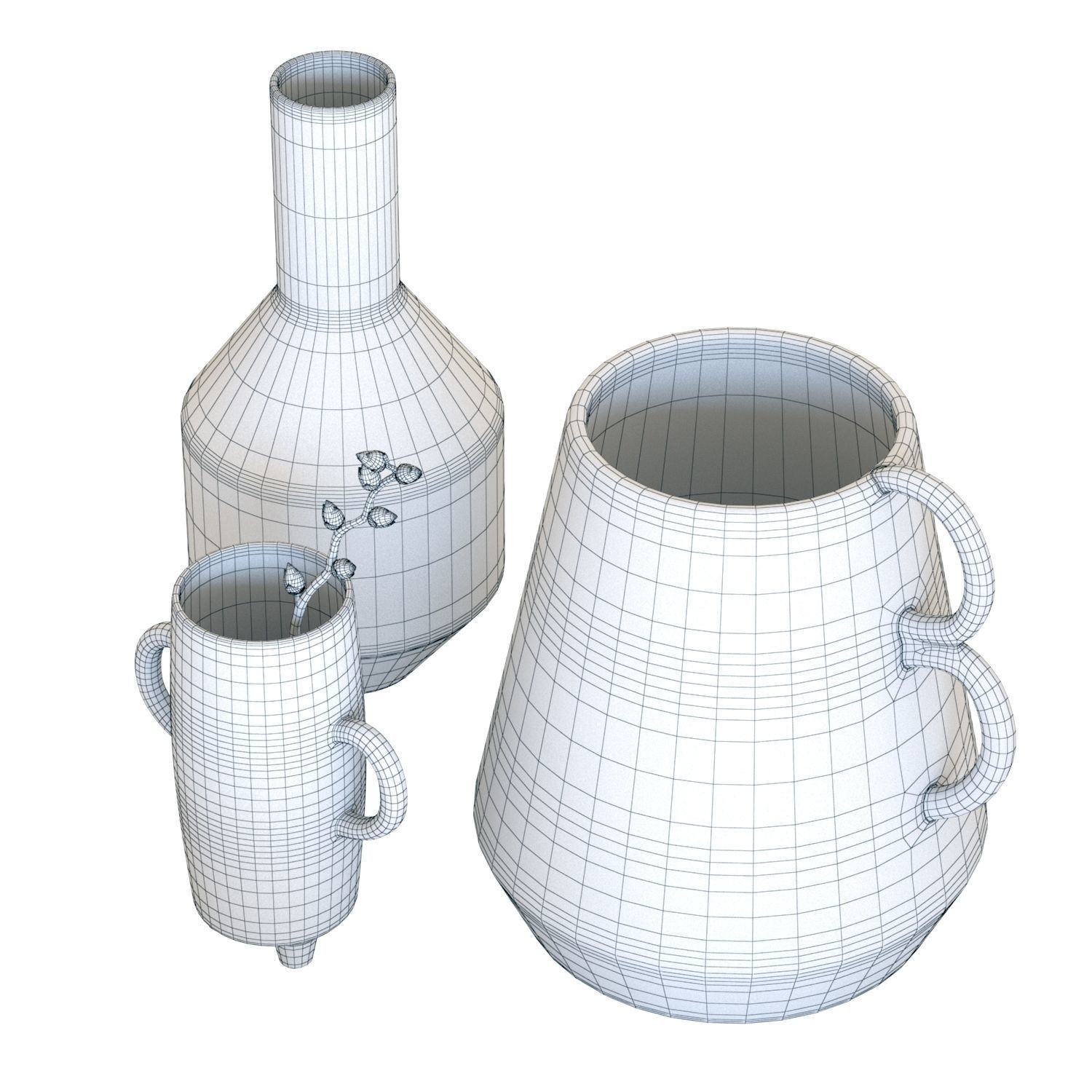 Crate and Barrel Lyman Fremont and Caldwell 3D model_6