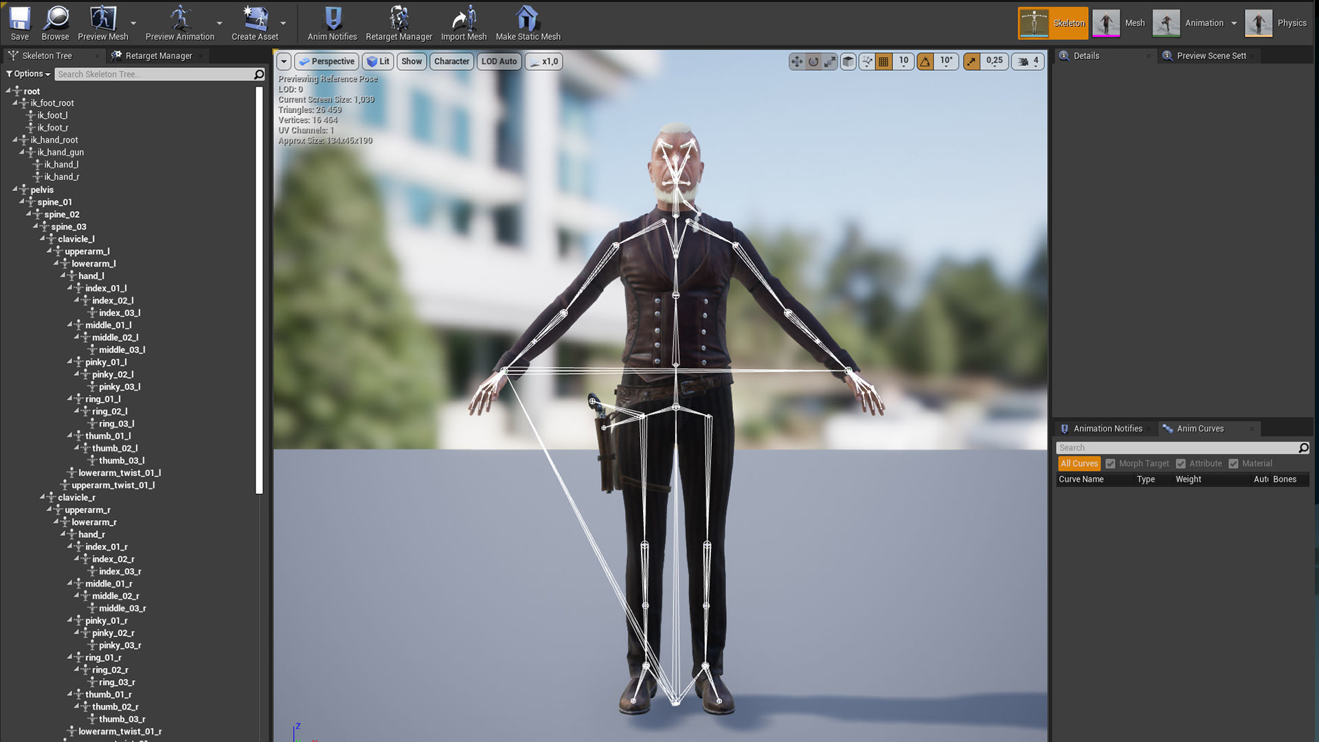 Elderly cowboy Low-poly 3D model_14