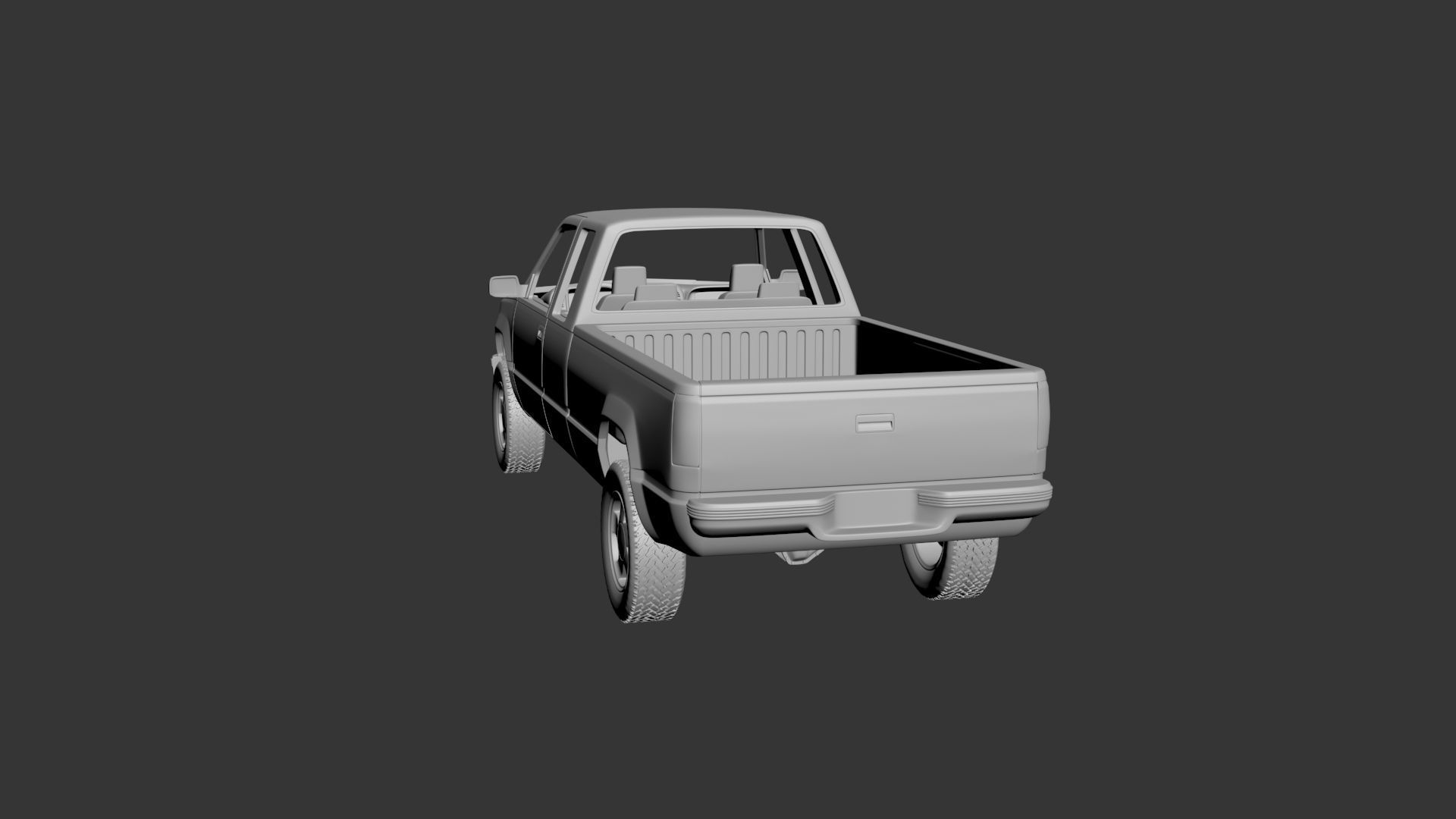 Chevrolet C-K 4th Gen Extended Cab  3D print model_3