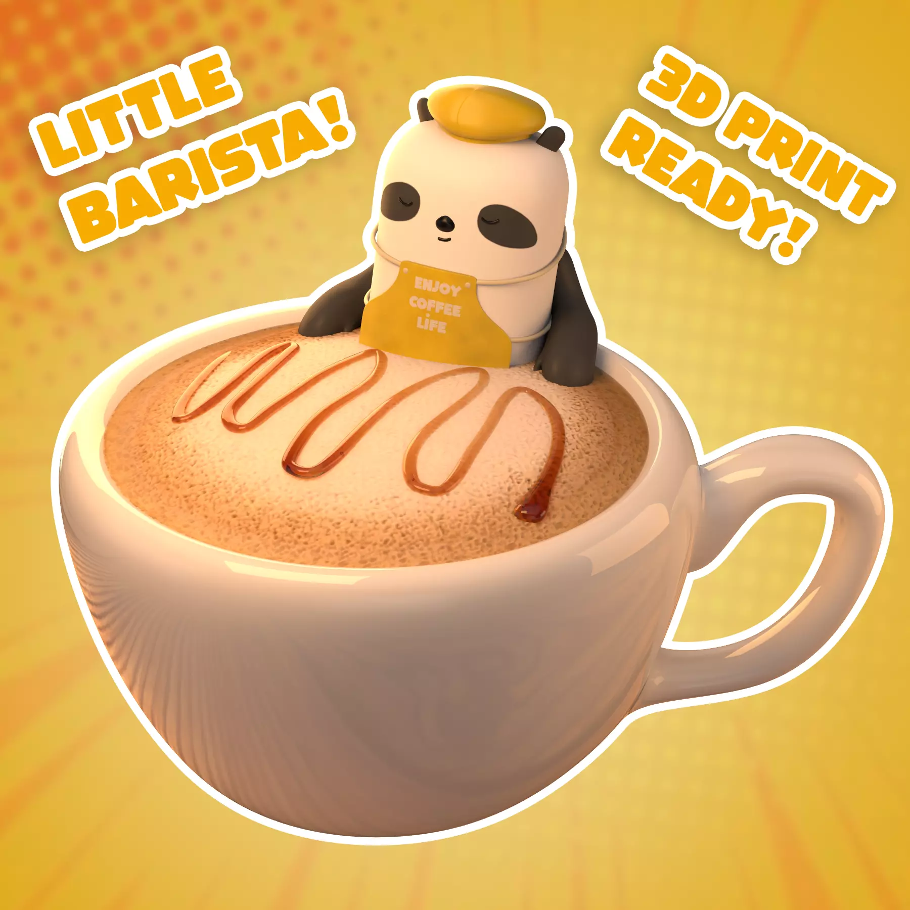 Little Barista 3D print model_0