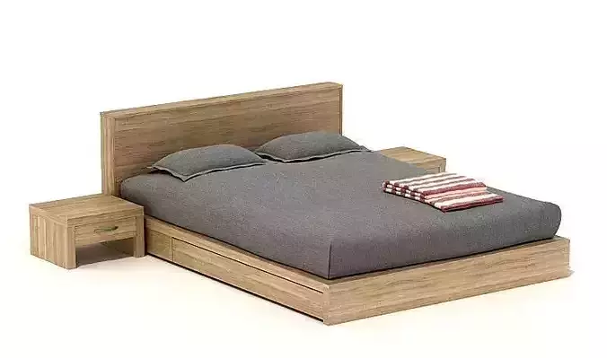 Bedroom Set With Modern Side Tables