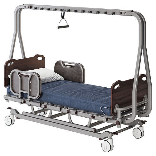 Prime Plus Bed with Cross Bar 3D model