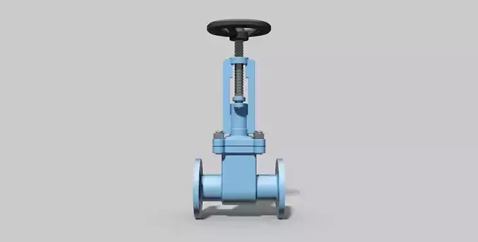 DN40 PN40 - Gate valve - Autodesk Inventor 3D model