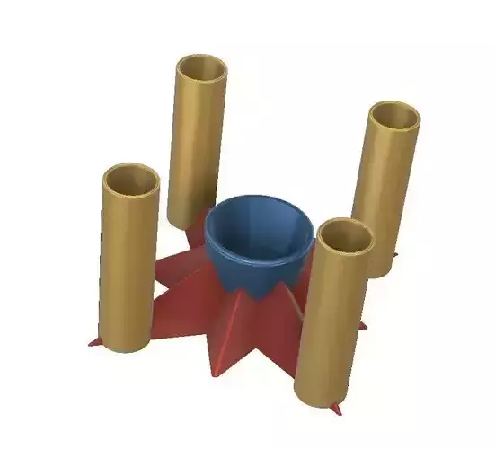 PORTE STYLOS ETOILE 3D print model