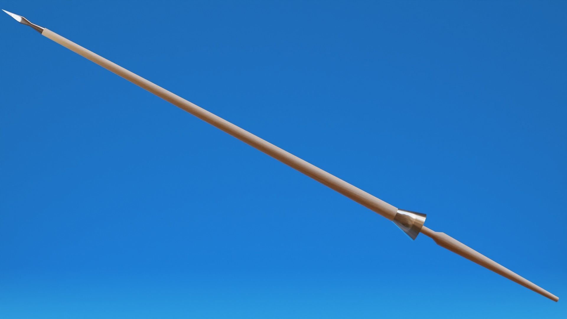 Weapon Collection axe Low-poly 3D model_8