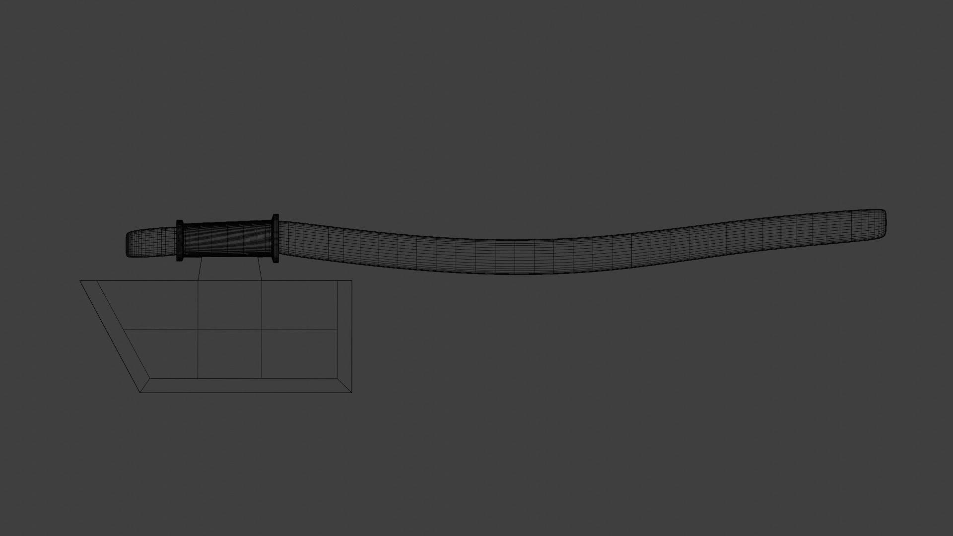 Weapon Collection axe Low-poly 3D model_13