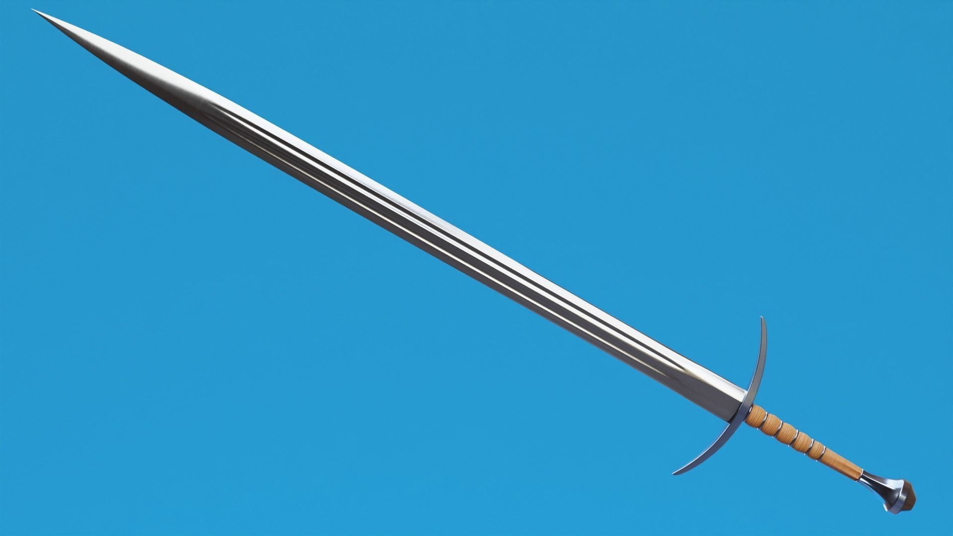 Weapon Collection axe Low-poly 3D model_3