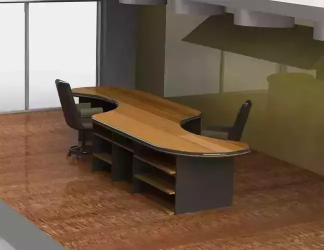 Double office table