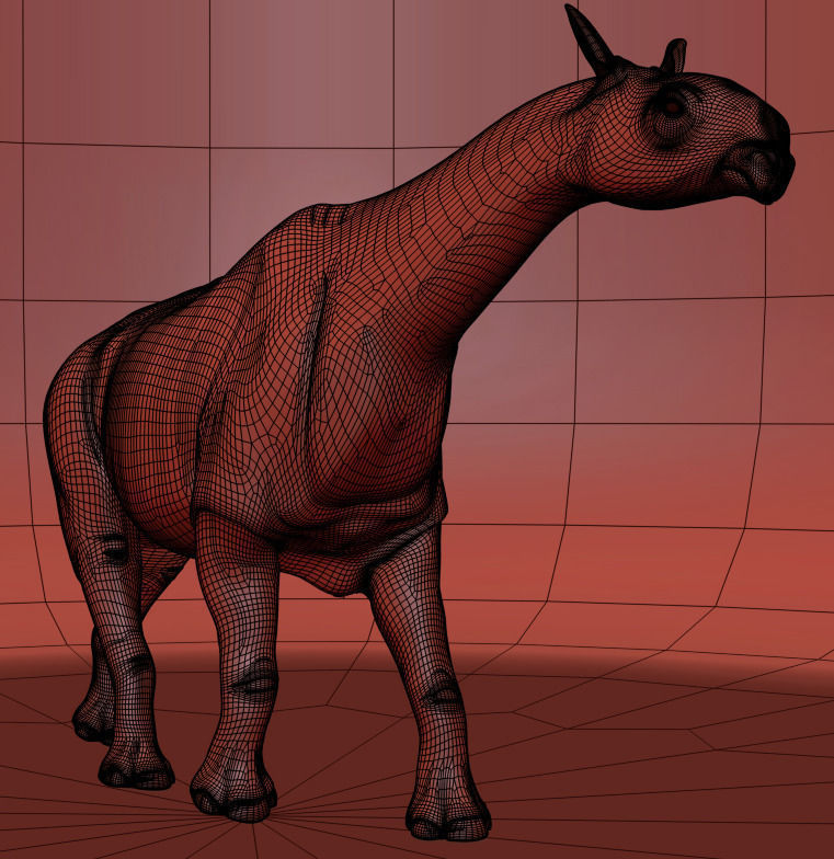 Indricotherium 3D - Pre-historic mammal 3D model_24