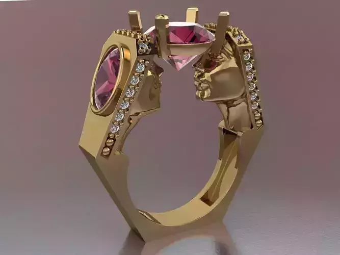 2 faces RING