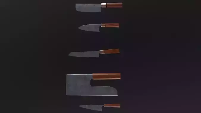 Japanese knifes set