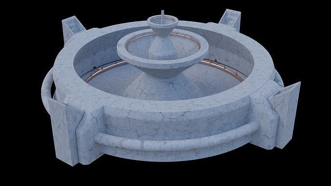 Fountain 3D model concrete Free 3D model