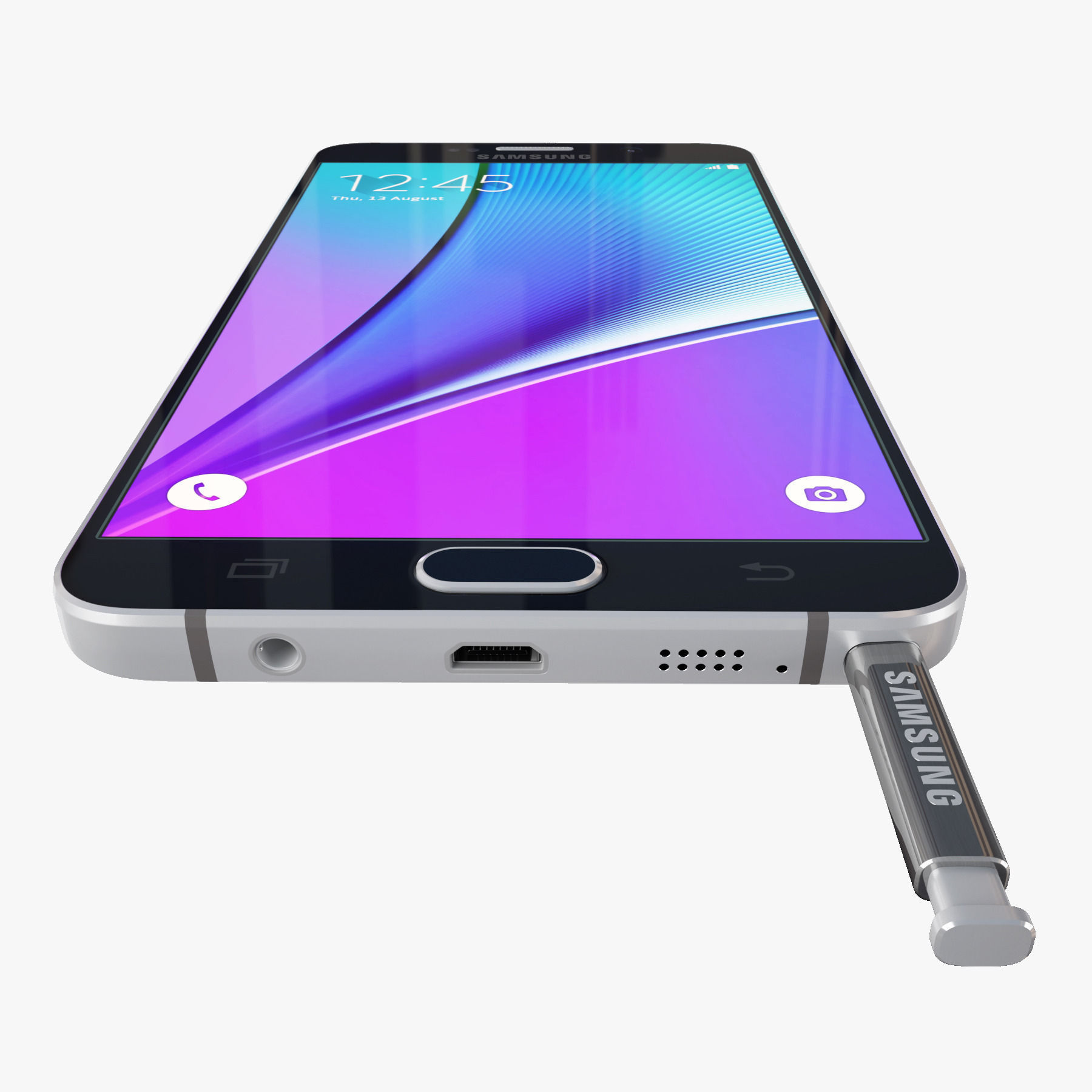 Samsung Galaxy Note 5 Black Sapphire 3D model_10