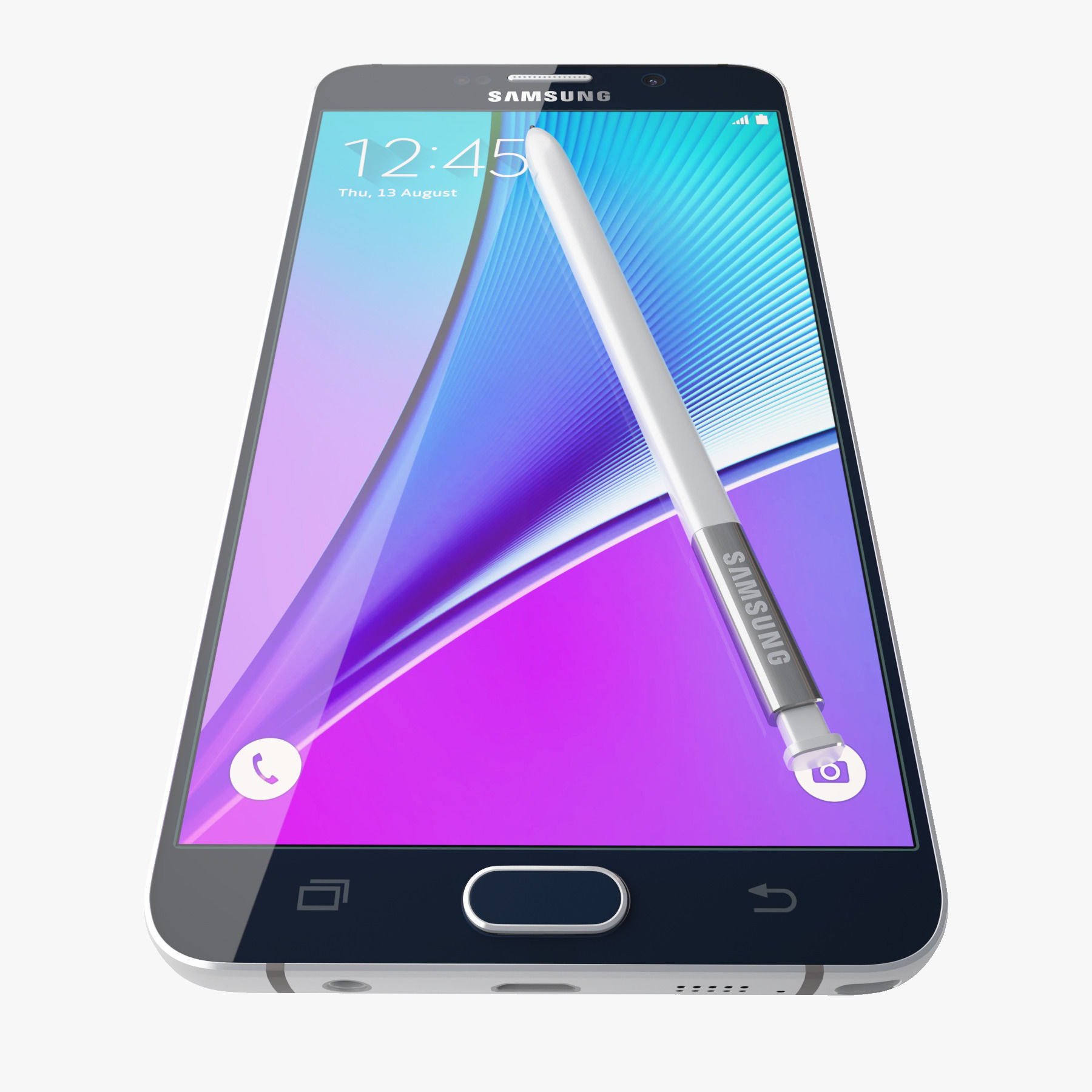 Samsung Galaxy Note 5 Black Sapphire 3D model_7