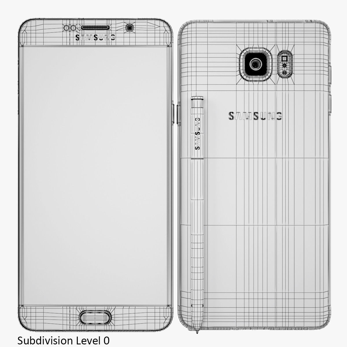 Samsung Galaxy Note 5 Black Sapphire 3D model_11