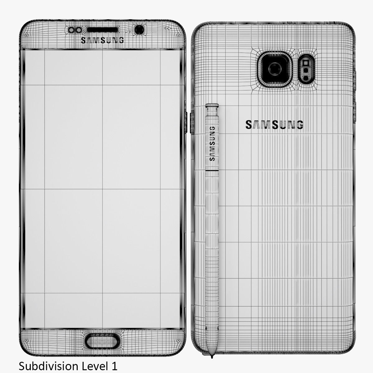 Samsung Galaxy Note 5 Black Sapphire 3D model_14