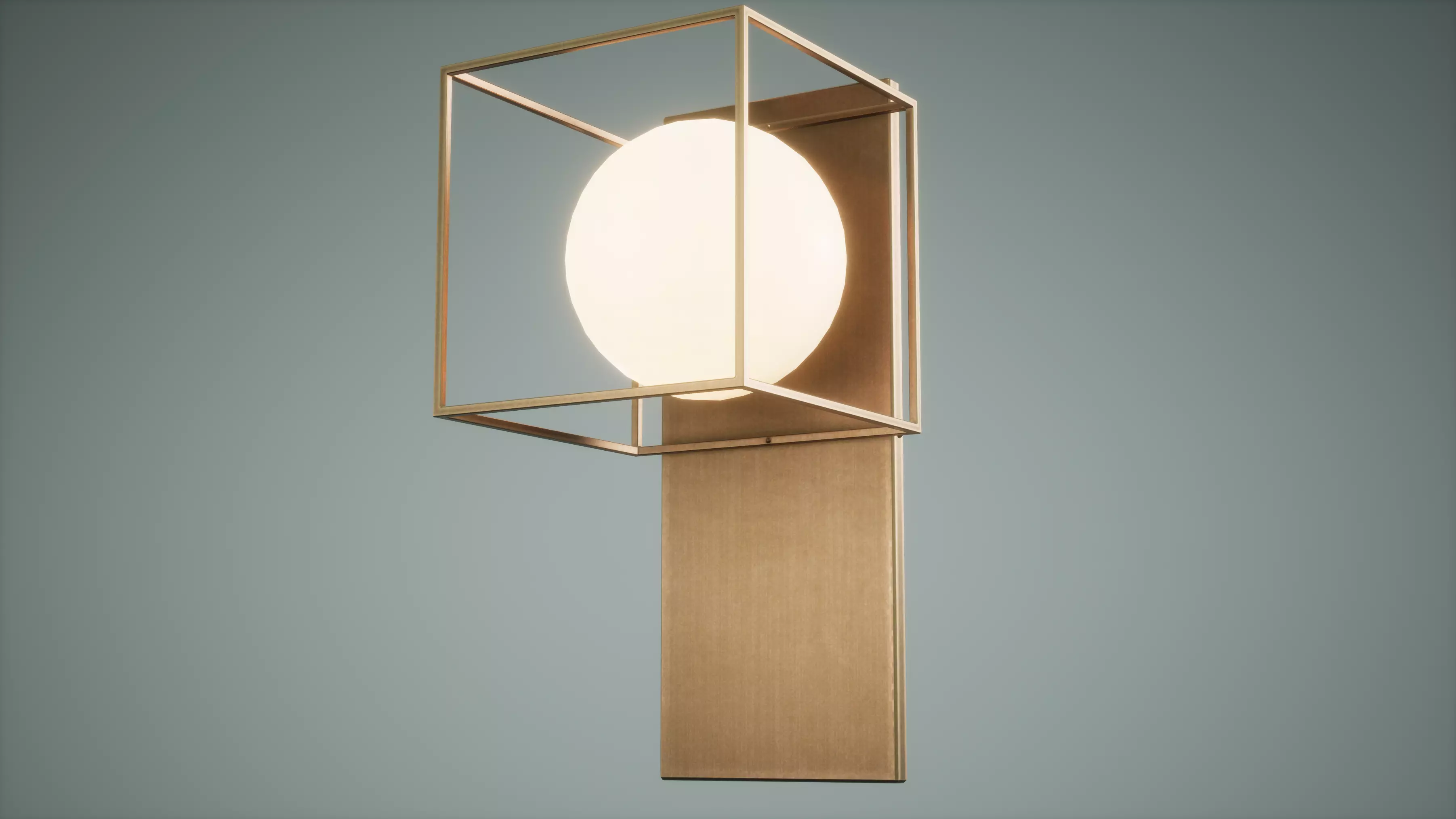 Table Lamp Low Poly Game Ready  Low-poly 3D model_0