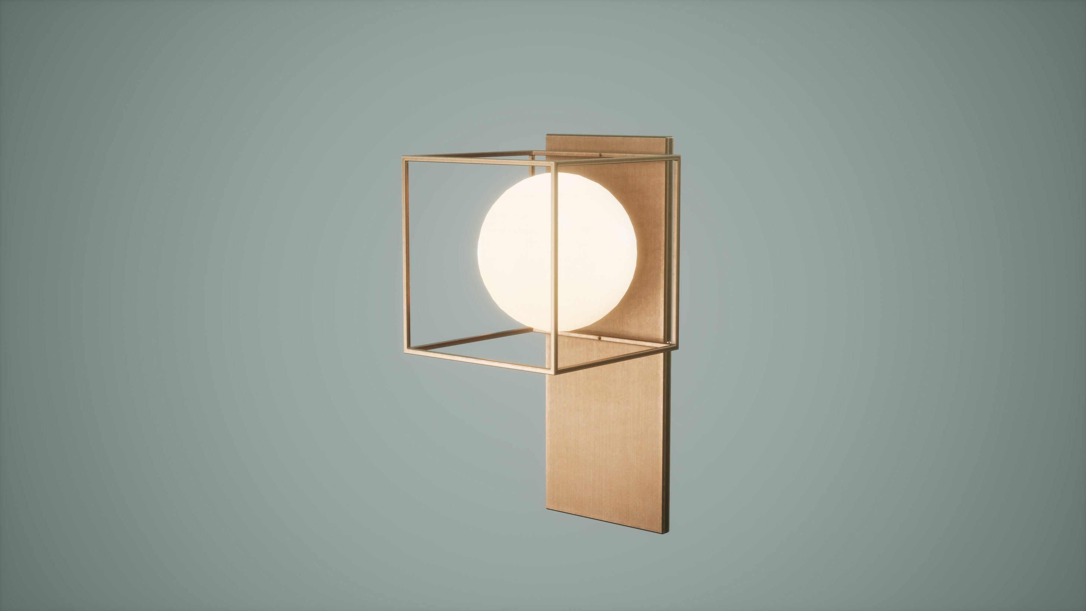 Table Lamp Low Poly Game Ready  Low-poly 3D model_2