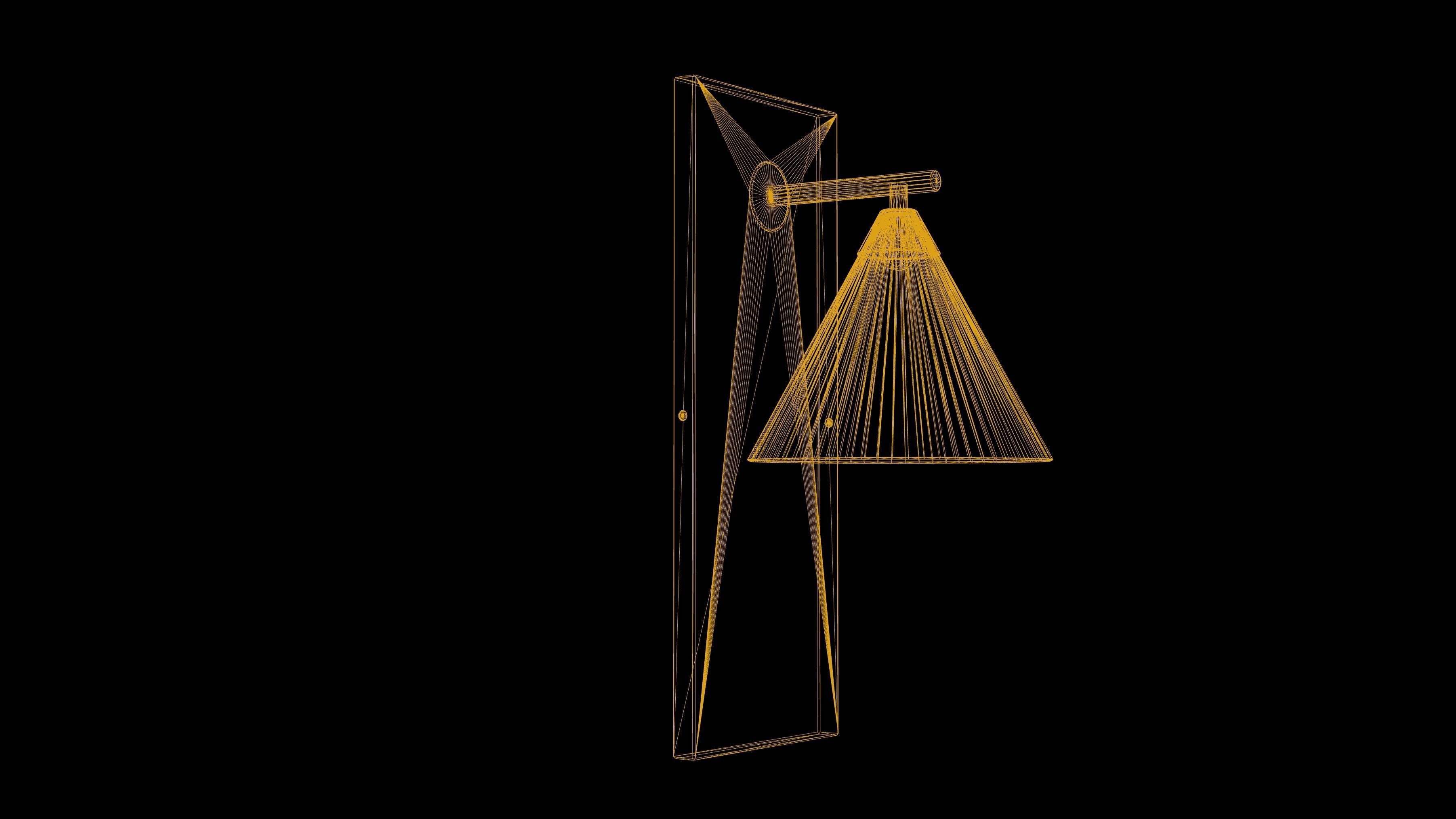 Table Lamp Low Poly Game Ready  Low-poly 3D model_4