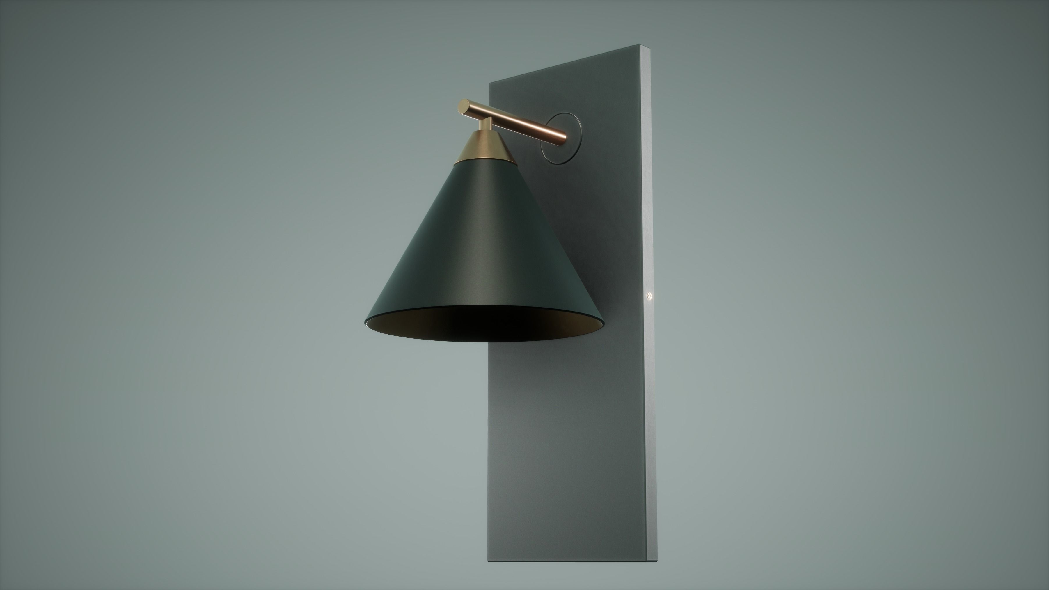 Table Lamp Low Poly Game Ready  Low-poly 3D model_2
