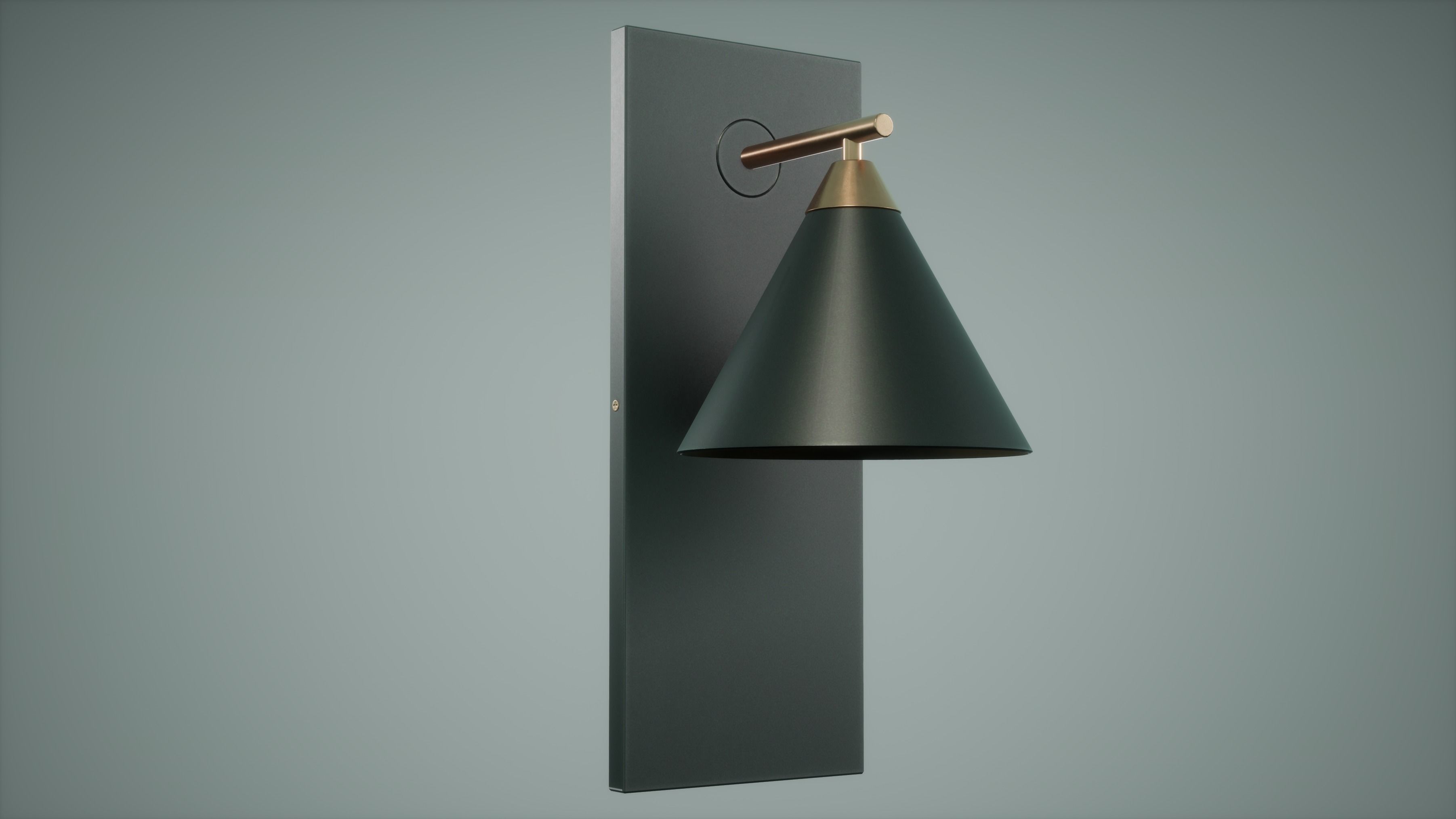 Table Lamp Low Poly Game Ready  Low-poly 3D model_1
