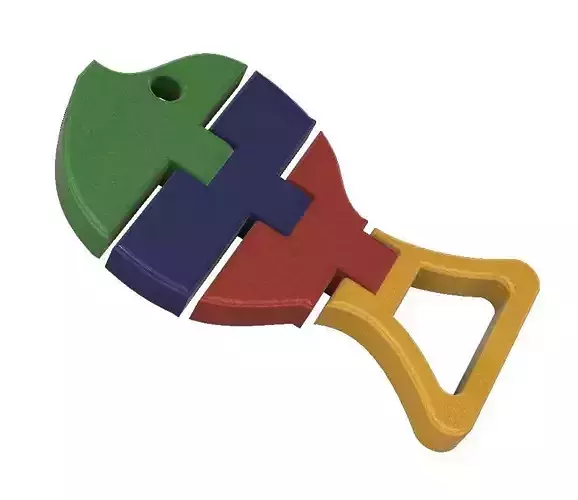 POISSON ARTICULE ARTICULATED FISH 3D print model