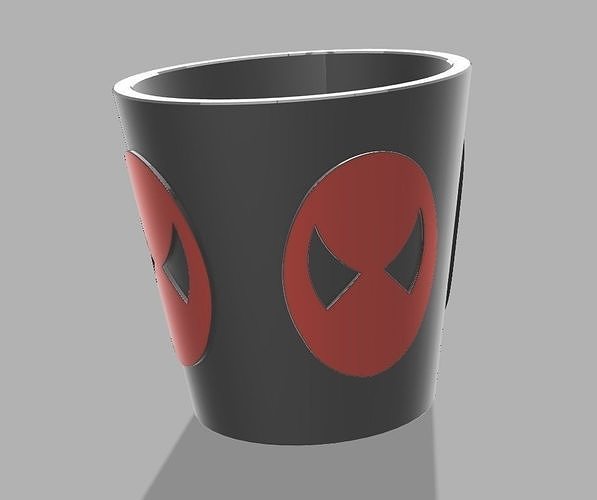 VERRE GOBELET SPIDERMAN 3D print model