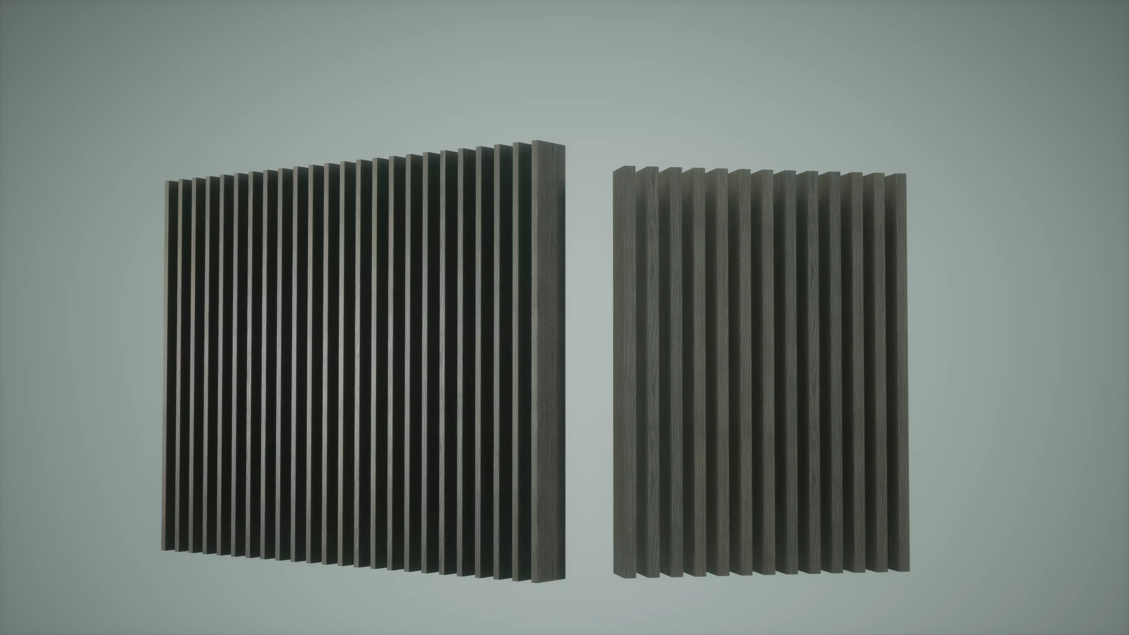 Wooden Partition Low Poly Game Ready  Low-poly 3D model_0