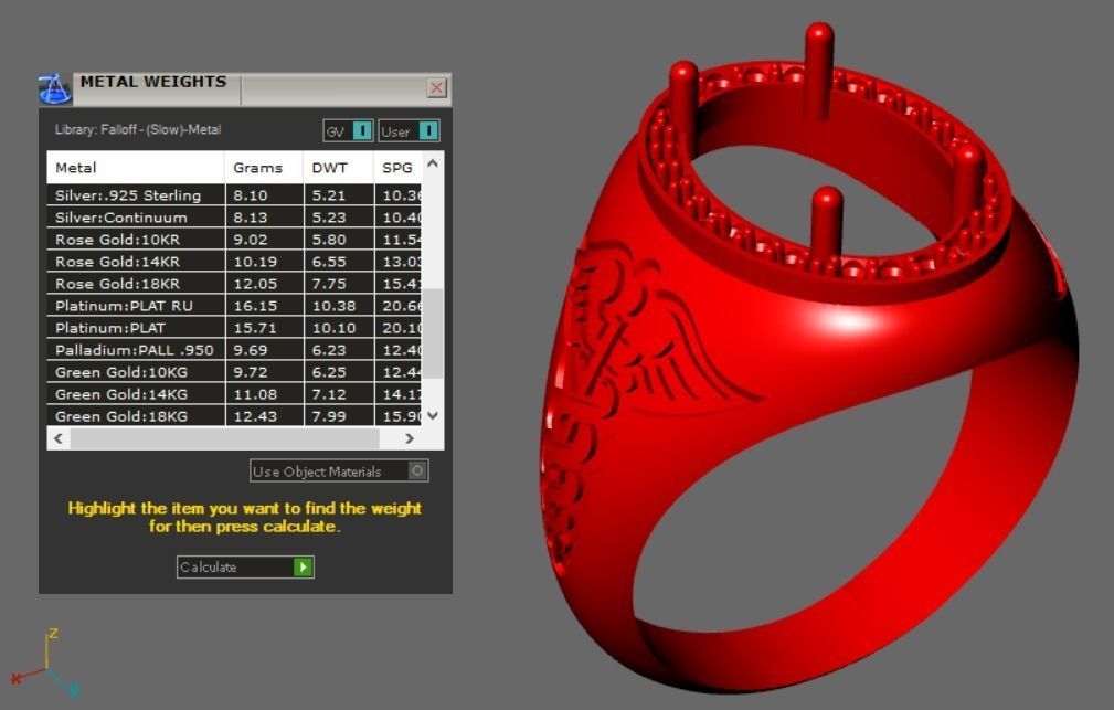 snake wings ring 3D print model_9