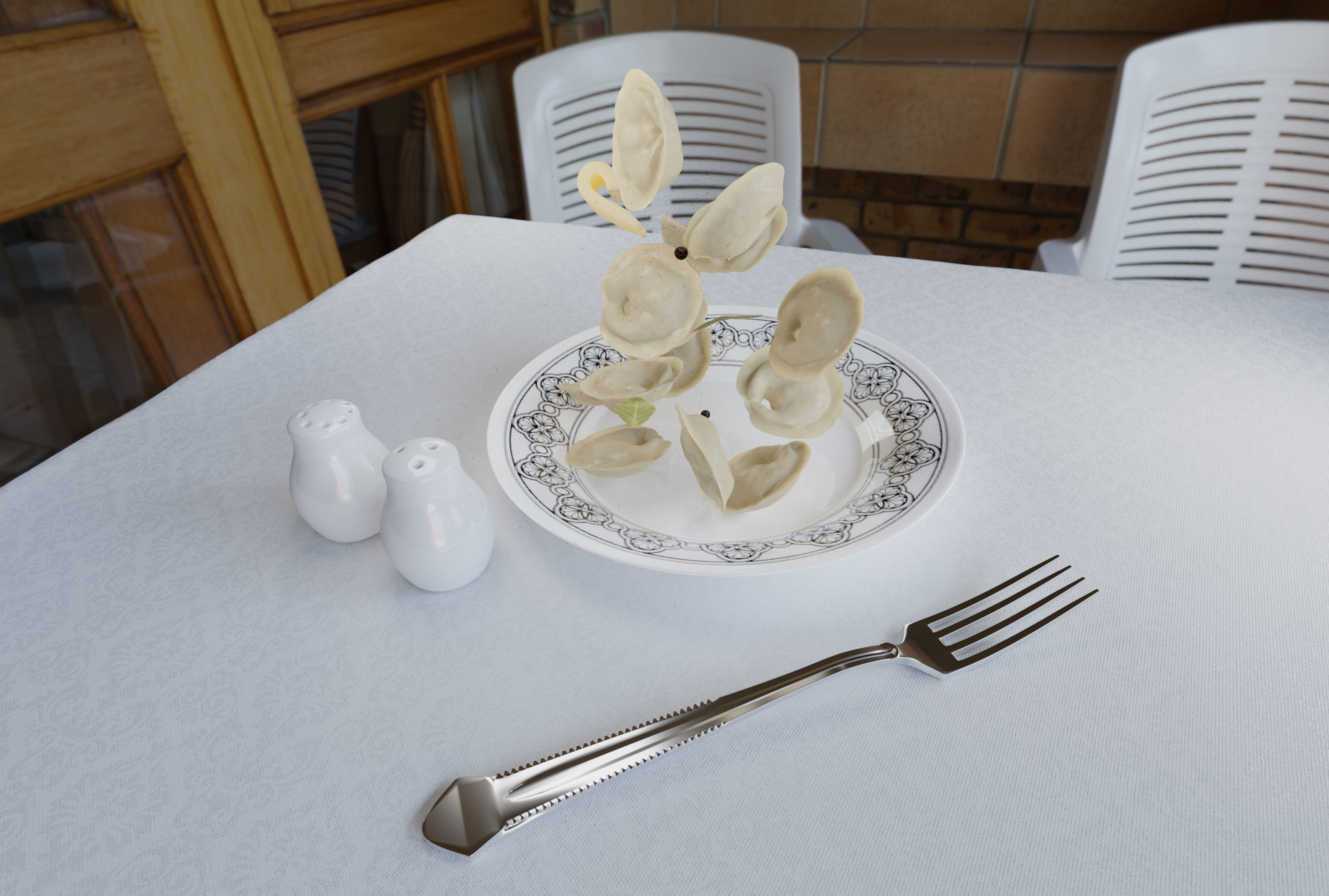 Syberian dumplings 3D model 3D model_2
