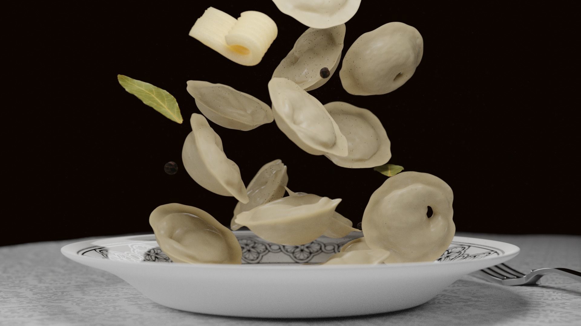 Syberian dumplings 3D model 3D model_6