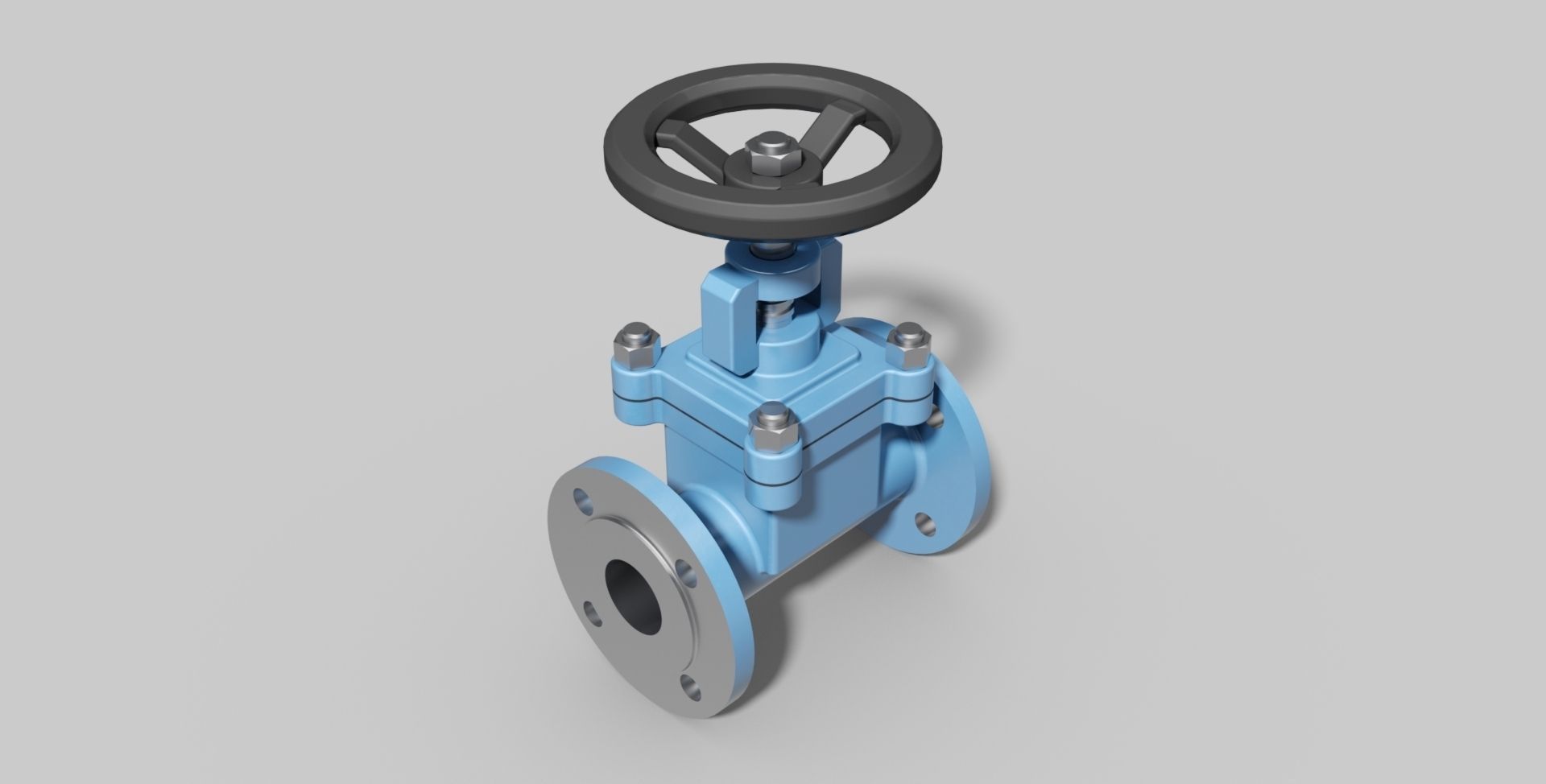 DN40 PN40 - Globe valve - Autodesk Inventor 3D model_1