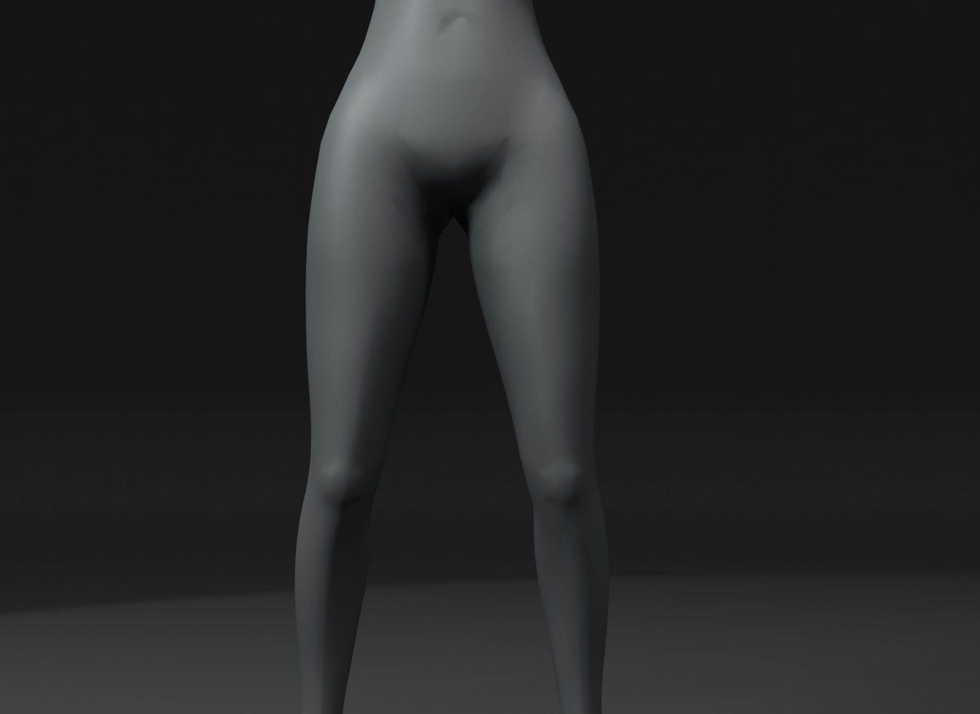 Human Body Base Mesh 3D Model Family Pack 20k Polygons Low-poly 3D model_77