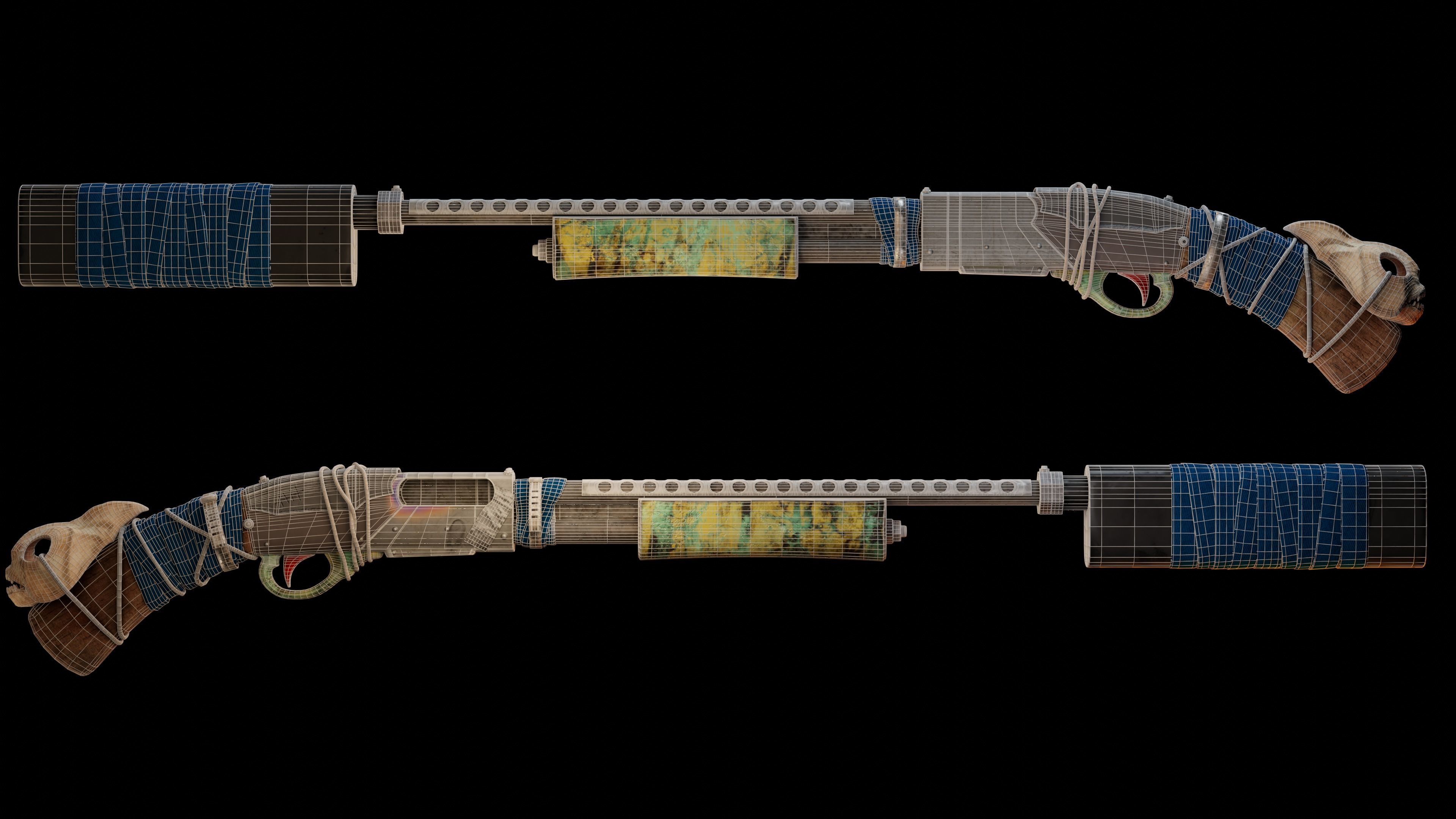 Shotgun Apocalyptic Free low-poly 3D model_5