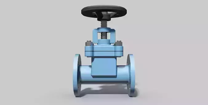 DN50 PN16 - Globe valve - Autodesk Inventor 3D model