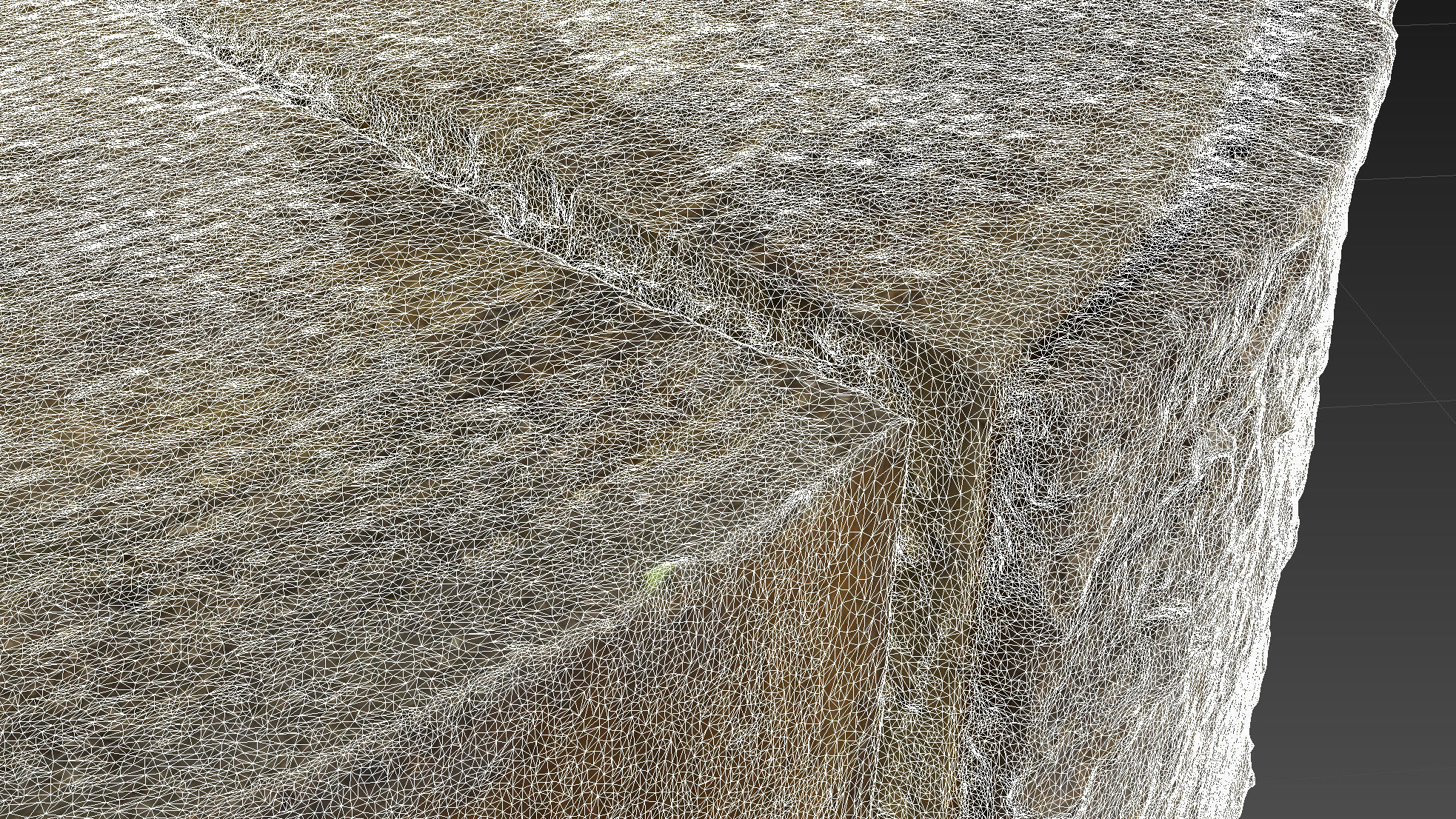 Fir stump for splitting firewood Low-poly 3D model_24