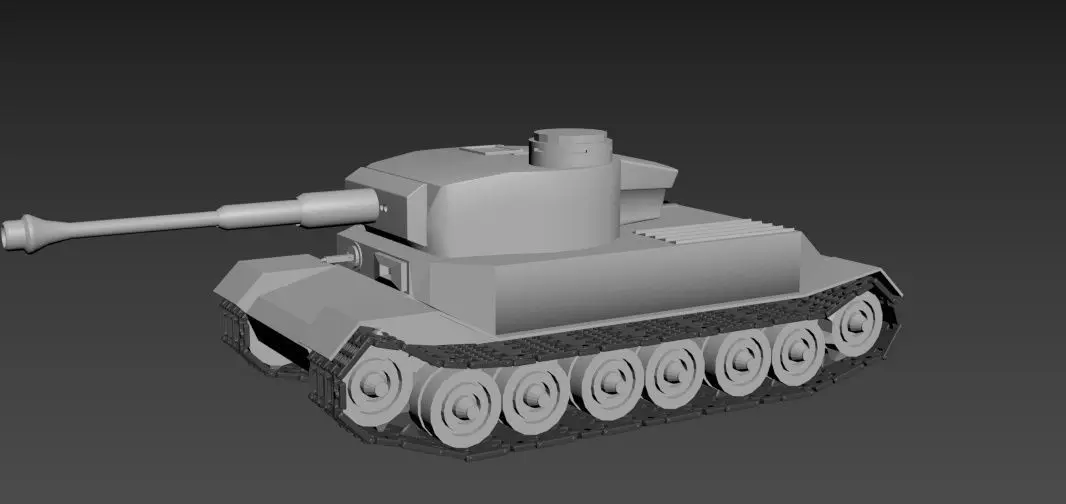 vk45 01 Tiger P 3D model