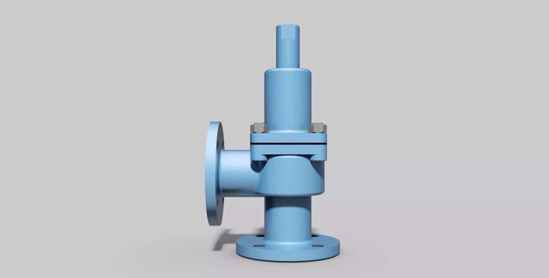 DN40 PN16 - Pressure safety valve vertical - Autodesk Inventor 3D model_0