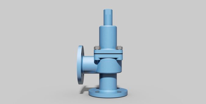 DN40 PN16 - Pressure safety valve vertical - Autodesk Inventor 3D model