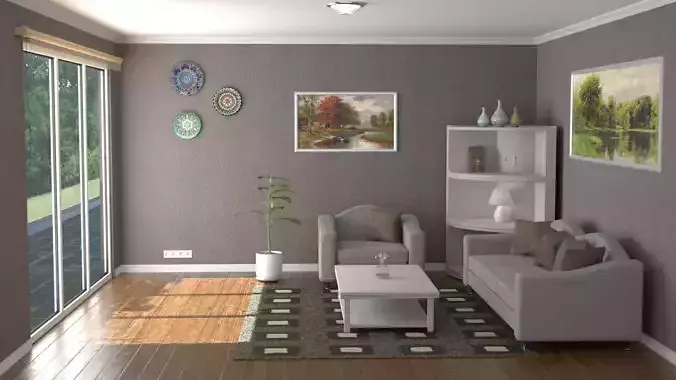 Simple living room
