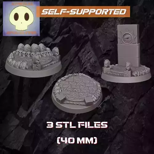 Alien Ruin Bases 3D print model