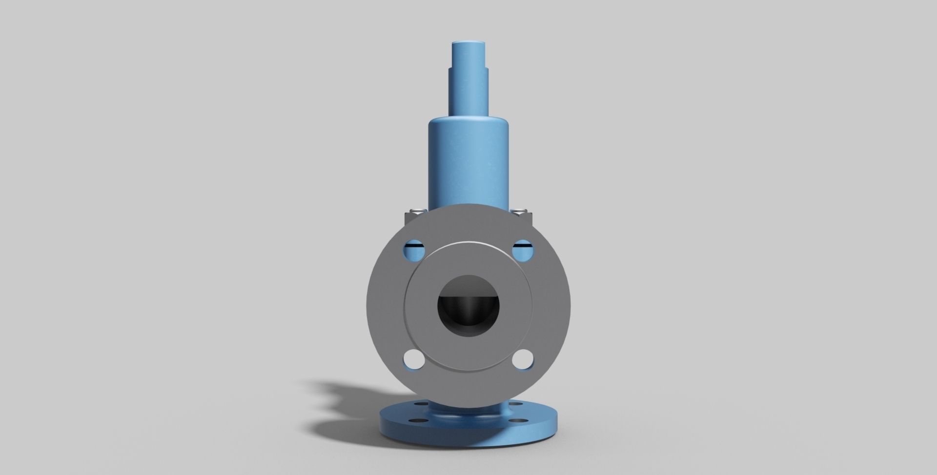 DN40 PN40 - Pressure safety valve vertical - Autodesk Inventor 3D model_2