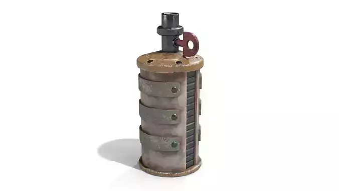 Homemade Grenade Low-poly 3D model